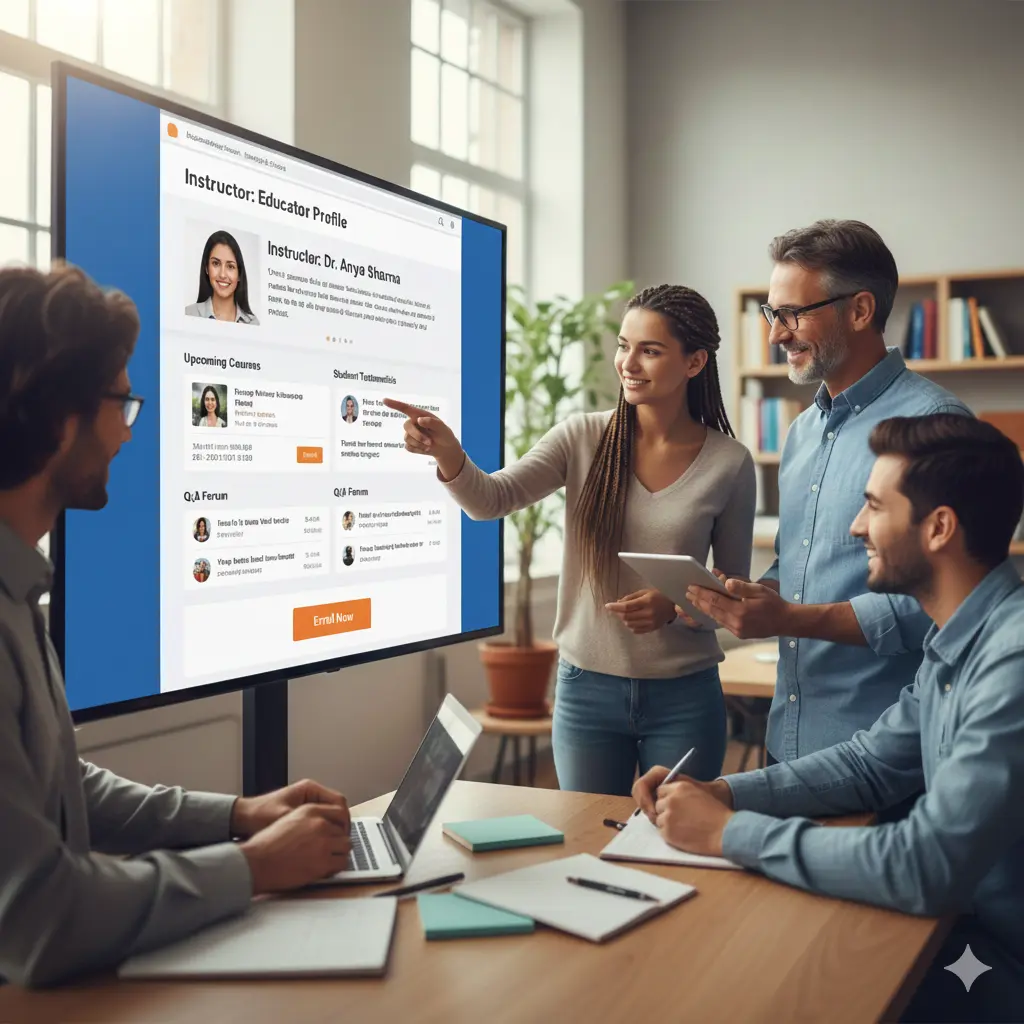 Designing a Continuing Education Teacher Instructor Page That Puts Students First